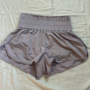 Elegant High-Waisted lavendar Shorts